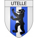 utelle 06 ville Stickers blason autocollant adhésif