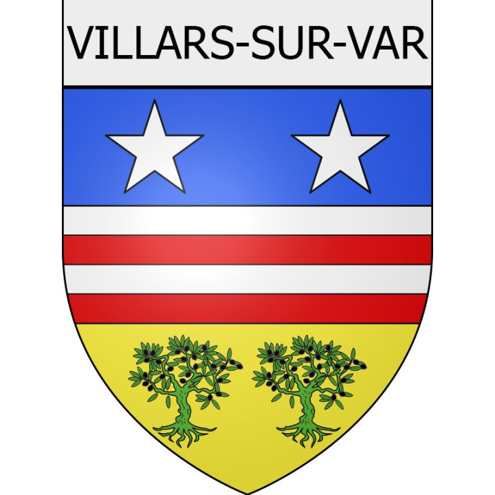 villars-sur-var 06 ville Stickers blason autocollant adhésif
