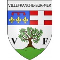 villefranche-sur-mer 06 ville Stickers blason autocollant adhésif