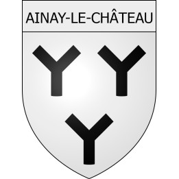 Pegatinas escudo de armas de Viviers adhesivo de la etiqueta engomada