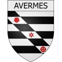 avermes 03 ville Stickers blason autocollant adhésif