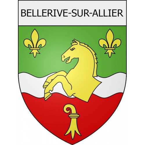 bellerive-sur-allier 03 ville Stickers blason autocollant adhésif