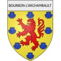 bourbon-l-archambault 03 ville Stickers blason autocollant adhésif