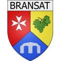 bransat 03 ville Stickers blason autocollant adhésif