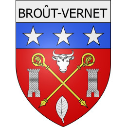 broût-vernet 03 ville Stickers blason autocollant adhésif