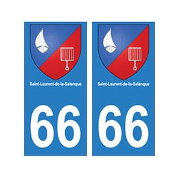 66 Saint-Laurent-de-la-Salanque blason autocollant plaque ville