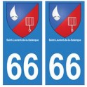 66 Saint-Laurent-de-la-Salanque blason autocollant plaque ville