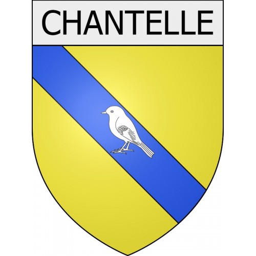 chantelle 03 ville Stickers blason autocollant adhésif