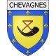 Chevagnes Sticker wappen, gelsenkirchen, augsburg, klebender aufkleber