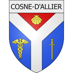 cosne-d-allier 03 ville Stickers blason autocollant adhésif