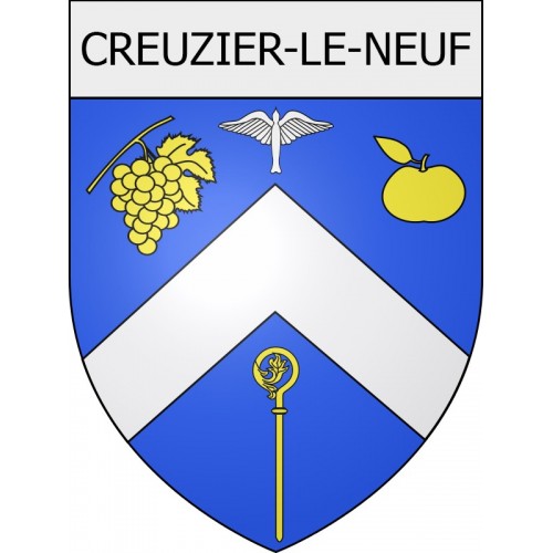 creuzier-le-neuf 03 ville Stickers blason autocollant adhésif