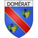 domérat 03 ville Stickers blason autocollant adhésif