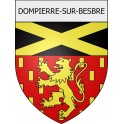dompierre-sur-besbre 03 ville Stickers blason autocollant adhésif