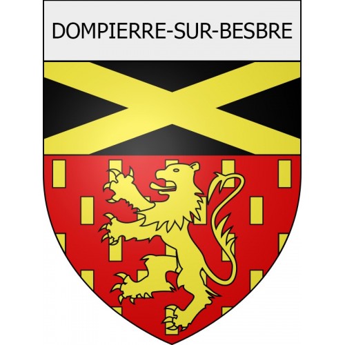 dompierre-sur-besbre 03 ville Stickers blason autocollant adhésif