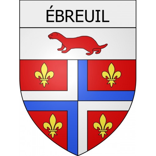 ébreuil 03 ville Stickers blason autocollant adhésif