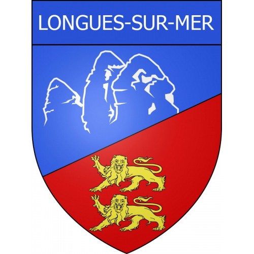 Adesivi stemma Longues-sur-Mer  adesivo