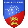 Stickers coat of arms Longues-sur-Mer  adhesive sticker