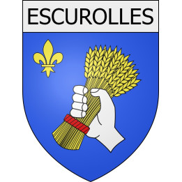 Pegatinas escudo de armas de Viviers adhesivo de la etiqueta engomada