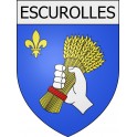 escurolles 03 ville Stickers blason autocollant adhésif