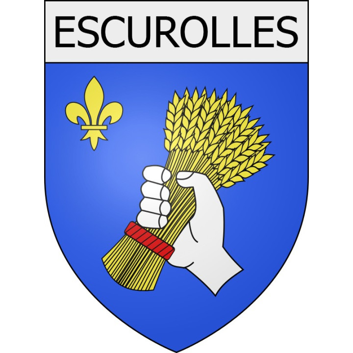 Pegatinas escudo de armas de Viviers adhesivo de la etiqueta engomada