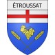 étroussat 03 ville Stickers blason autocollant adhésif