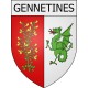 gennetines 03 ville Stickers blason autocollant adhésif