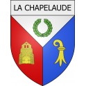 la-chapelaude 03 ville Stickers blason autocollant adhésif