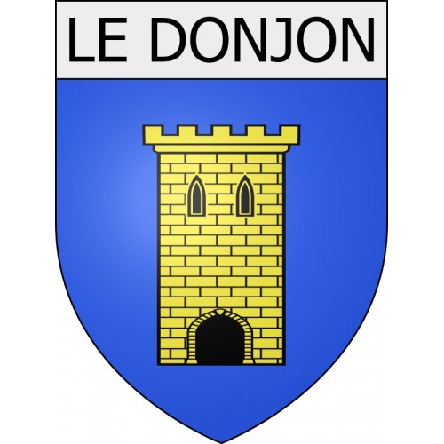 le-donjon 03 ville Stickers blason autocollant adhésif