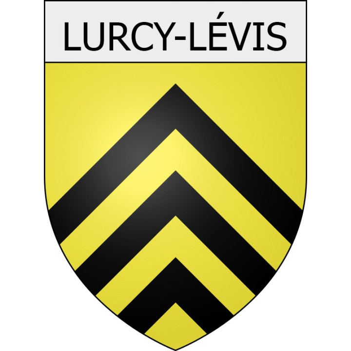 lurcy-lévis 03 ville Stickers blason autocollant adhésif