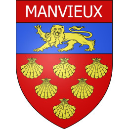 Stickers coat of arms Manvieux adhesive sticker
