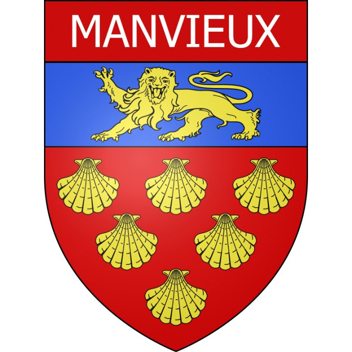 Manvieux Sticker wappen, gelsenkirchen, augsburg, klebender aufkleber