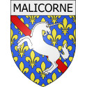malicorne 03 ville Stickers blason autocollant adhésif