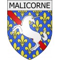 malicorne 03 ville Stickers blason autocollant adhésif