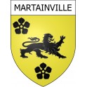 Pegatinas escudo de armas de Martainville adhesivo de la etiqueta engomada