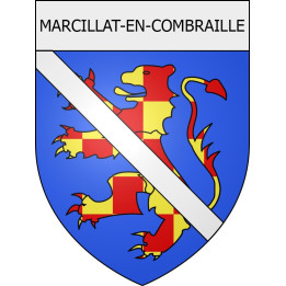marcillat-en-combraille 03 ville Stickers blason autocollant adhésif
