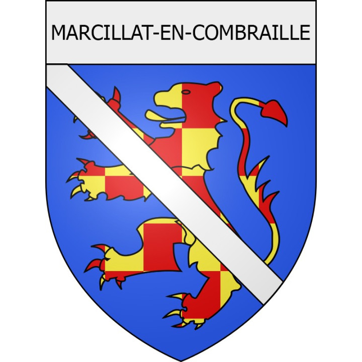 marcillat-en-combraille 03 ville Stickers blason autocollant adhésif