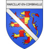 marcillat-en-combraille 03 ville Stickers blason autocollant adhésif