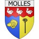 molles 03 ville Stickers blason autocollant adhésif