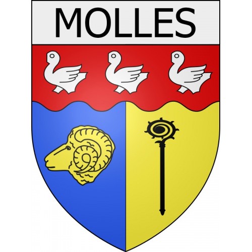 molles 03 ville Stickers blason autocollant adhésif