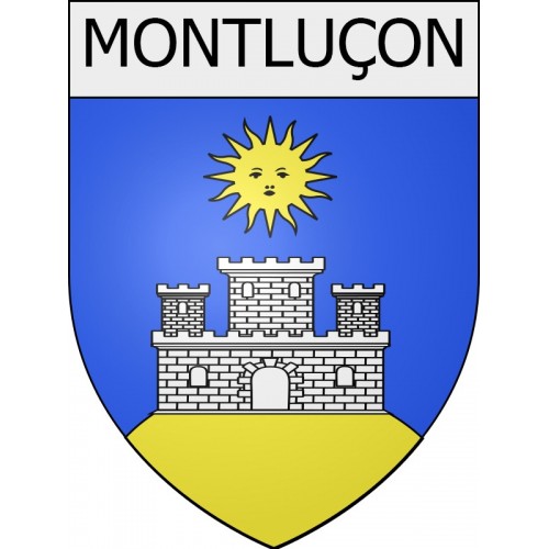 montluçon 03 ville Stickers blason autocollant adhésif