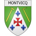 montvicq 03 ville Stickers blason autocollant adhésif