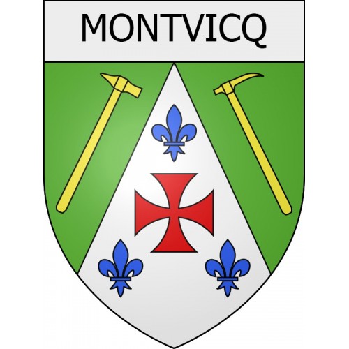 Pegatinas escudo de armas de Viviers adhesivo de la etiqueta engomada