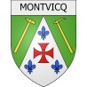 montvicq 03 ville Stickers blason autocollant adhésif