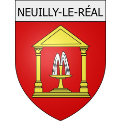 neuilly-le-réal 03 ville Stickers blason autocollant adhésif