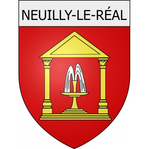 neuilly-le-réal 03 ville Stickers blason autocollant adhésif