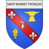saint-bonnet-tronçais 03 ville Stickers blason autocollant adhésif