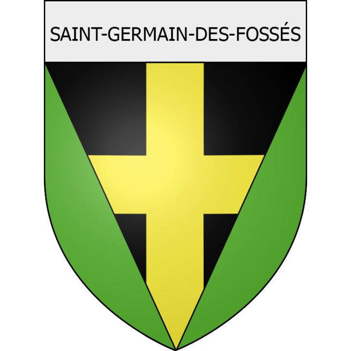 saint-germain-des-fossés 03 ville Stickers blason autocollant adhésif
