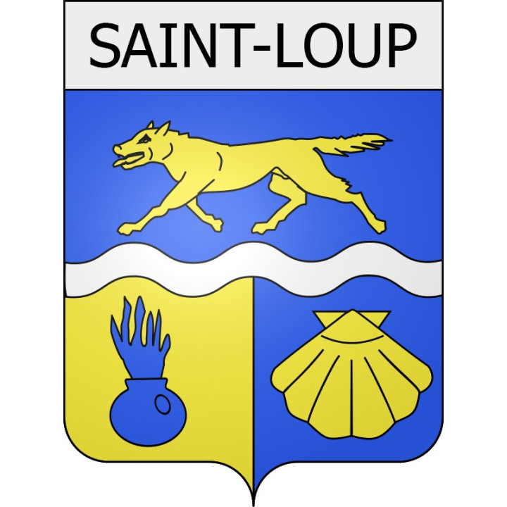 saint-loup 03 ville Stickers blason autocollant adhésif