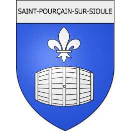saint-pourçain-sur-sioule 03 ville Stickers blason autocollant adhésif