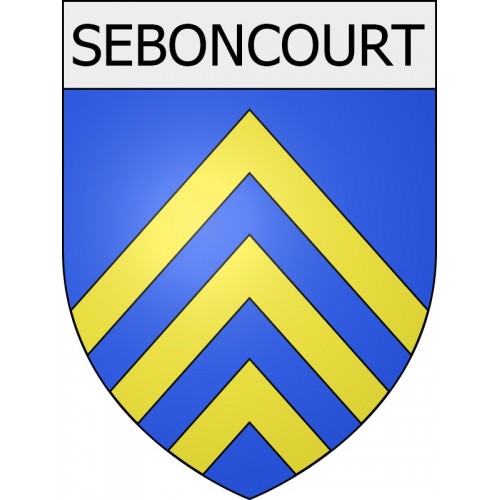 seboncourt 03 ville Stickers blason autocollant adhésif